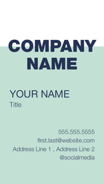Picture of Magnetic Business Card 3 - Vertical