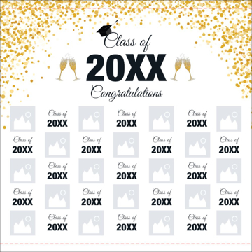 Picture of Graduation Backdrop 1 - 8ft x 8ft