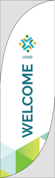 Picture of Retail Welcome - 7.5ft Feather Flag