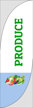 Picture of Produce - 10ft Feather Flag