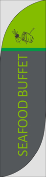 Picture of Seafood Buffet - 13ft Feather Flag