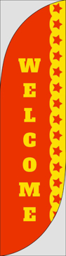 Picture of Welcome 5 - 13ft Feather Flag