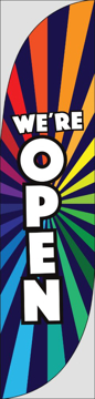 Picture of We're Open 873474674 - 15.5ft Feather Flag
