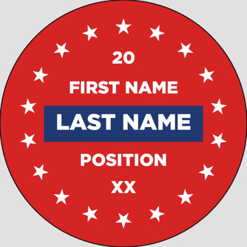 Picture of Political Stickers 4 - Circle 2" x 2"