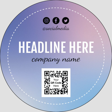 Picture of Beauty Stickers 4 - Circle 3" x 3"