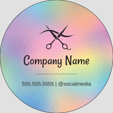 Picture of Beauty Stickers 6 - Circle 3" x 3"