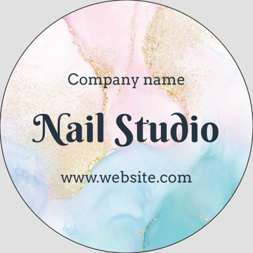 Picture of Beauty Stickers 8 - Circle 3" x 3"