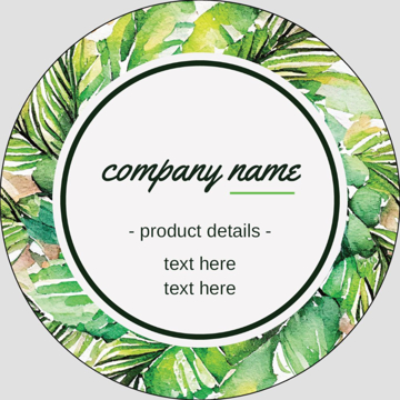 Picture of Beauty Stickers 9 - Circle 3" x 3"