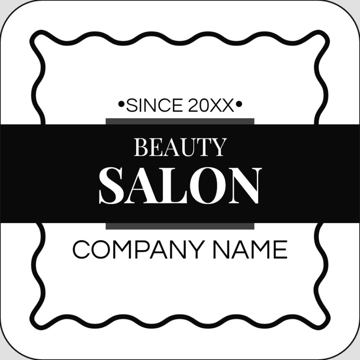 Picture of Beauty Stickers 5 - Rounded Square 2" x 2"