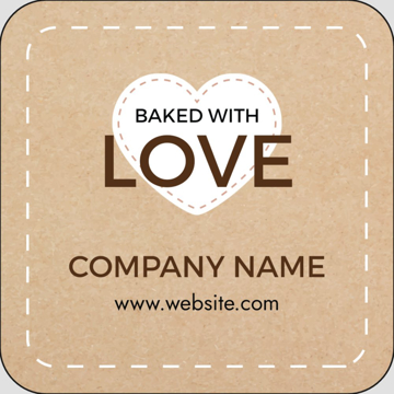 Picture of Food & Beverage Sticker 6 - Rounded Square 2" x 2"