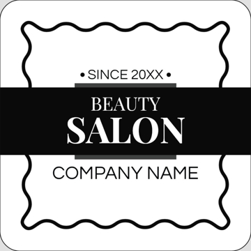 Picture of Beauty Stickers 5 - Rounded Square 3" x 3"