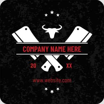 Picture of Food & Beverage Sticker 3 - Rounded Square 3" x 3"