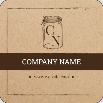 Picture of Food & Beverage Sticker 8 - Rounded Square 3" x 3"