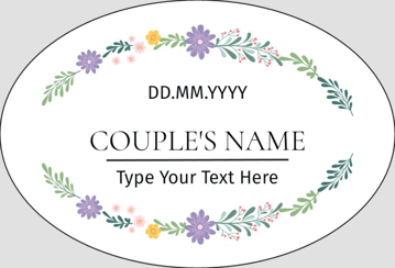 Picture of Event Stickers 8 - Oval 2" x 3"