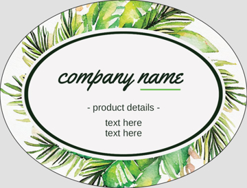 Picture of Beauty Stickers 9 - Oval 3" x 4"