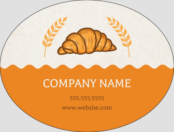 Picture of Food & Beverage Sticker 2 - Oval 3" x 4"