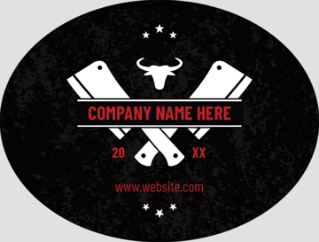 Picture of Food & Beverage Sticker 3 - Oval 3" x 4"