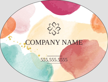 Picture of Retail Sticker 8 - Oval 3" x 4"