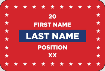 Picture of Political Stickers 4 - Rounded Rectangle 2" x 3"