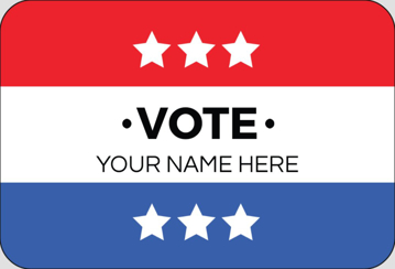 Picture of Political Stickers 6 - Rounded Rectangle 2" x 3"