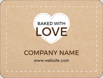 Picture of Food & Beverage Sticker 6 - Rounded Rectangle 3" x 4"