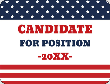 Picture of Political Stickers 2 - Rounded Rectangle 3" x 4"