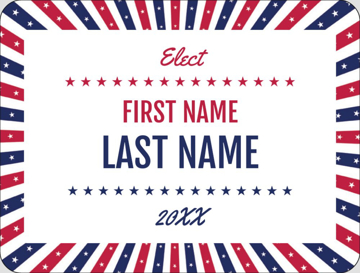 Picture of Political Stickers 3 - Rounded Rectangle 3" x 4"