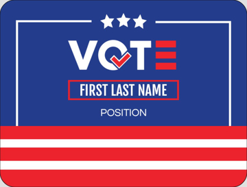 Picture of Political Stickers 8 - Rounded Rectangle 3" x 4"