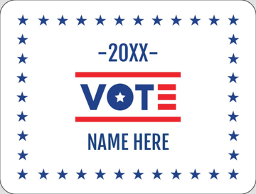 Picture of Political Stickers 9 - Rounded Rectangle 3" x 4"