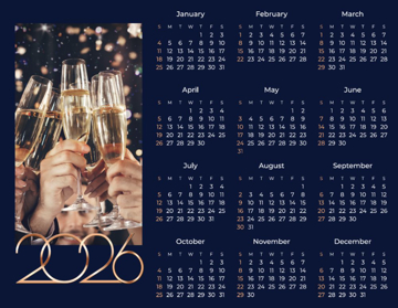 Picture of Magnetic Calendar 1 - Horizontal